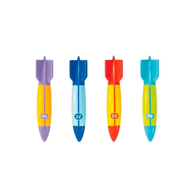 Набор для подводной игры INTEX "ТОРПЕДЫ" от 6 лет, 4 цвета в наборе 55508