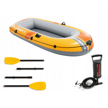 Надувная лодка INTEX "CHALLENGER 2" 66312 236х114х41см,